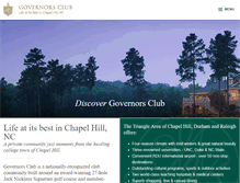 Tablet Screenshot of governorsclubnc.com